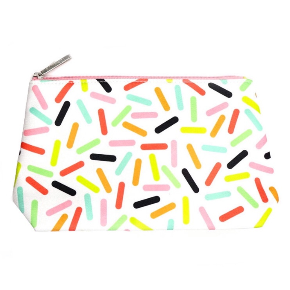 NEW MULTI-COLORED CANDY SPRINKLES COSMETIC BAG